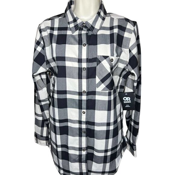 Outdoor Research Kulshan Plaid Flannel Tunic Shirt NWT Size Medium - Picture 5 of 10